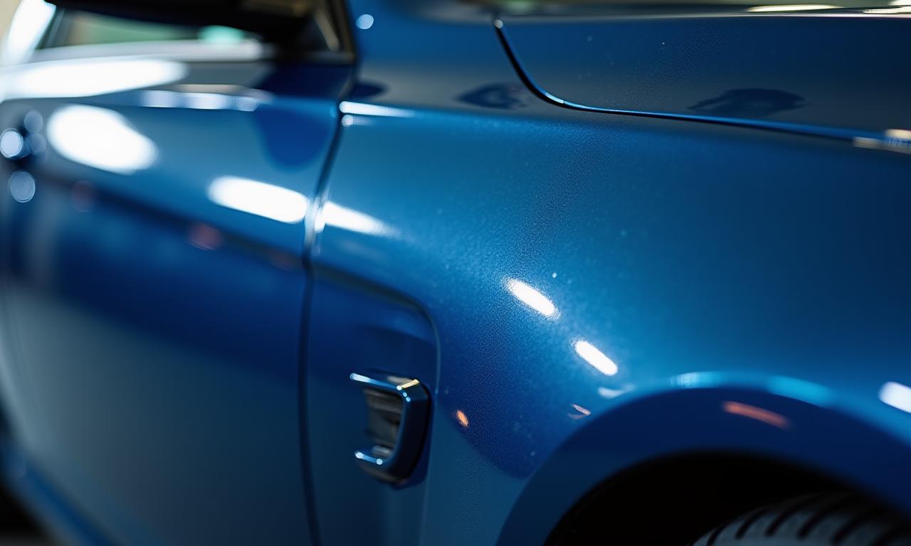 BMW M3 paint showing a flawless, deep reflection after paint correction.